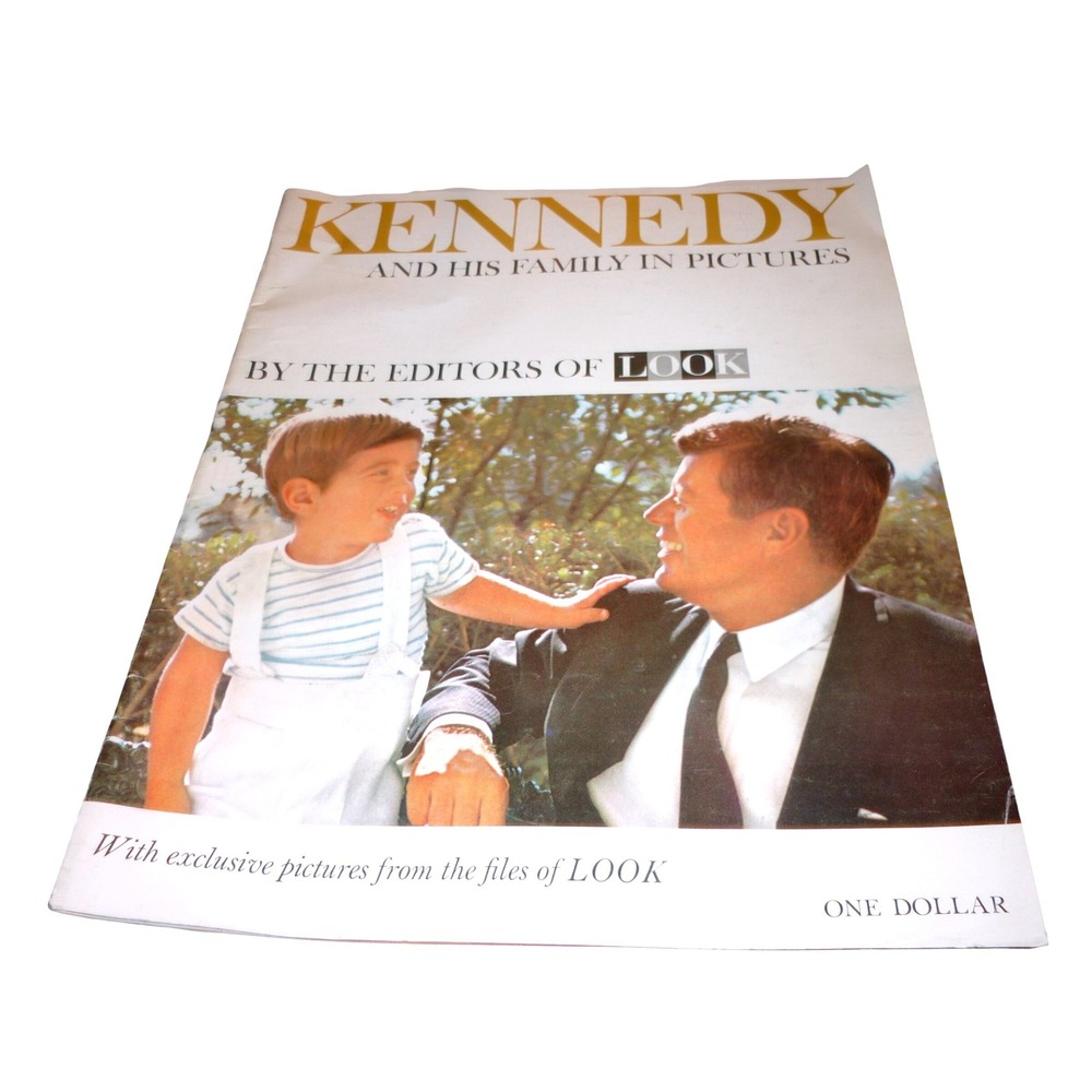 Vintage 1963 Kennedy And His Family In Pictures LOOK Magazine JFK Memorabilia